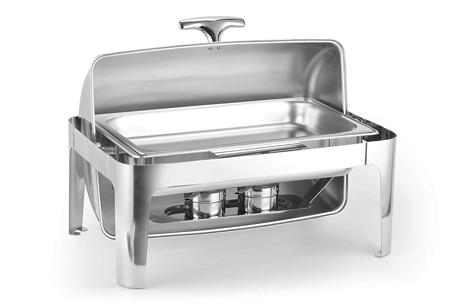ChefQ 8Quart Chafing Dish Roll Top Chafer with a Stainless Steel