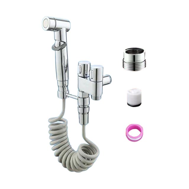 Pulverizador de bidé Pulverizador de bidé de mano Pulverizador de inodoro de retráctil para baño de hotel Ducha de mascotas Fanmusic Pulverizador de bidé