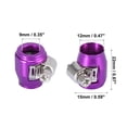thumbnail image 3 of Unique Bargains 4pcs AN12 Hex Gold Tone Car Hose Finisher Clamp Adapter Line End Cover Connector, 3 of 6