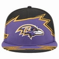 thumbnail image 2 of Men's New Era  Black/Purple Baltimore Ravens Break 59FIFTY Fitted Hat, 2 of 5
