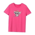 thumbnail image 3 of Camiseta Para Mujer Verano Casual Cuello Redondo Camiseta Para Ir De Compras Deportes Mochilero M, 3 of 7