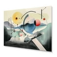 thumbnail image 2 of Designart "Embracing Art Grey and Green Tones I" Modern Geometric Metal Wall Art, 2 of 4