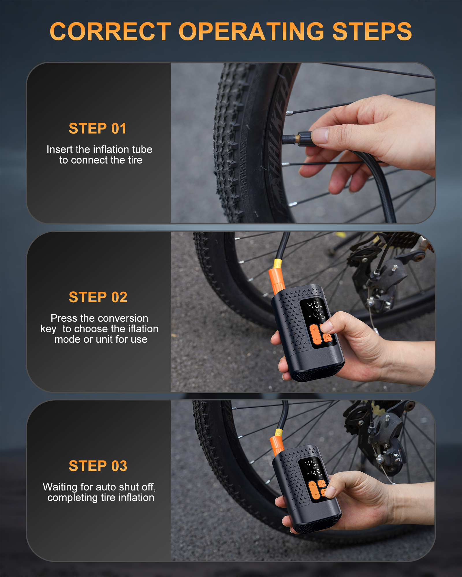 Rehottop Electric Bike Pump 160 PSI photo 5