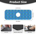 thumbnail image 2 of Sikiie Colorful Snake Splash Guard for Sink Faucet-1 PC Super Absorbent Fast Drying Mat Sink Gadgets-Splash Guard for Kitchen, Sink Mat, 2 of 7