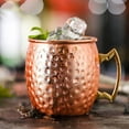 thumbnail image 2 of BIJANSEN Copa de champán de acero inoxidable de 220 ml Copa de vino Copas de cobre de mula de Moscú, juego de barra de cóctel de acero inoxidable Accesorios de barra, taza de mula de Moscú, copas de cobre Oro rosa y oro 2 piezas, 2 of 7