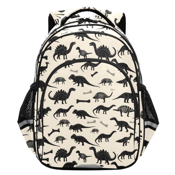 ALAZA Retro Dinosaurs School Backpack Elementary Bag Student Bookbag Travel Rucksack