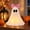 Pink, variant on Halloween Ghost Walking Dog Bubble Bath Lamp, Cute Bathtub Ghost Night Lights for Halloween Decor, Ghost with Puppy Statue Nightlight, Halloween Decorations for Indoor Desk Home Party