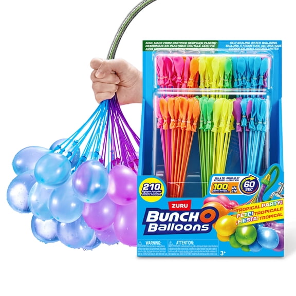 Plus de 200 ballons d'eau Tropical Party Bunch O Balloons par ZURU