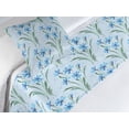 thumbnail image 3 of Floral Bed Runner Set, Blooming Cornflowers Garden Nature Watercolor Art on Soft Background, Decorative Bedding Scarf & a Pillow Sham for Hotels Homes, Twin, Sea Blue and Fern Green, by Ambesonne, 3 of 3