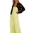 thumbnail image 2 of Biekopu Women Summer Casual Long Dress Solid Color Spaghetti Strap Tie-Up Backless Sleeveless Bohemian Dress Fashion Cami Dress, 2 of 5