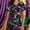 #344-Black, variant on Haivin Women's Carnival V-Neck Top with Short Sleeve and Pockets, Fashion Print for Casual Party and Daily Wear