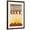 Brown Frame, variant on Art.com St. Petersburg, Florida - Skyline and Sunburst Screenprint Style Art Print by Lantern Press, White Frame Wall Art, 32" x 44"