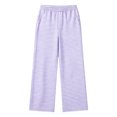 thumbnail image 7 of HAOTAGS Girls Striped Pants, Elastic Waist Straight Leg Pants with Pockets Casual Loungewear, 7 of 7