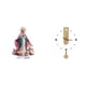 thumbnail image 1 of Reloj de pared acrílico con escultura de escena de , adorno 2D, escultura de pie, silencioso, sin , forma redonda, moderno, adecuado, 1 of 8