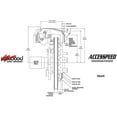 thumbnail image 5 of Wilwood AERO6 14" Front & Combination Parking Brake 12.88" Rear Big Brake Combo Black Calipers Drilled Rotors Stainless Brake Lines Parking Brake Cable & Brake Fluid Fits 1994-2004 Ford Mustang, 5 of 6