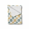 thumbnail image 2 of Garden Soft Flannel Fleece Throw Blanket, Lively Wildflowers Daisies Retro Fashion Spring Nature Print, Cozy Plush for Indoor and Outdoor Use, 60" x 80", Almond Green Mustard, by Ambesonne, 2 of 6