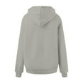 thumbnail image 5 of WENWU Womens Sweatshirt Hoodies Long Sleeve Hoodies for Women Pullover Graphic Hoodie Light Gray Sweater Fall Fashion for Women Workout Wear, 5 of 6