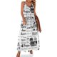 thumbnail image 1 of Nuevo vestido sin mangas de Houston Skyline Ropa femenina Vestido de verano Vestidos de fiesta diarios Vestido de verano para mujer, 1 of 7