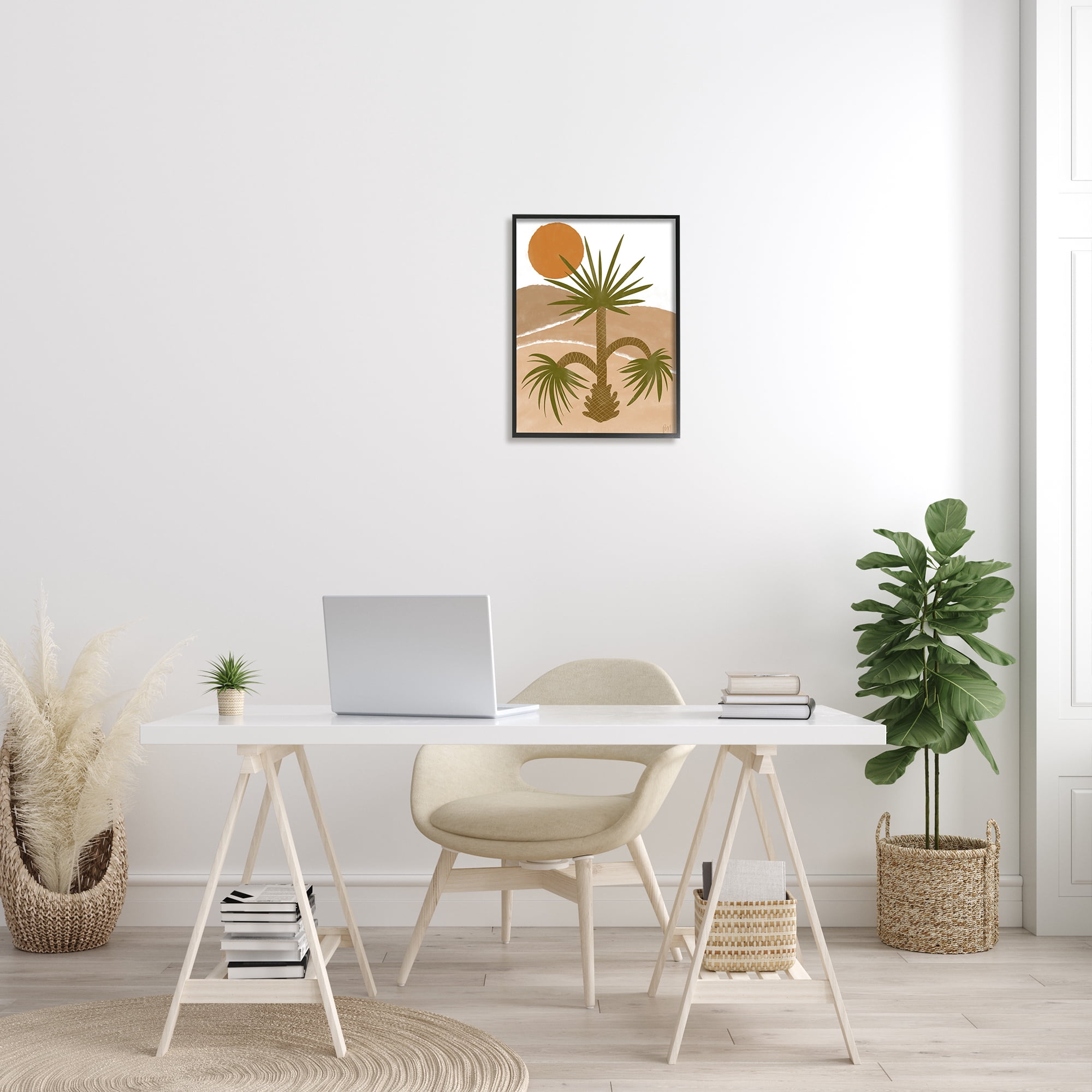 Stupell Indtries Tropical Desert Palm Warm Bold Sunny Canyon,16 x 20,Design by Birch&Ink