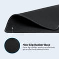thumbnail image 3 of TECKNET BASICS Mouse Pad with Anti-fray Stitching, Waterproof Non-Slip Base, Stitched Edges Gaming Mouse Mat for Laptop, Compatible with Laser/Optical Mice -Black, 3 of 7