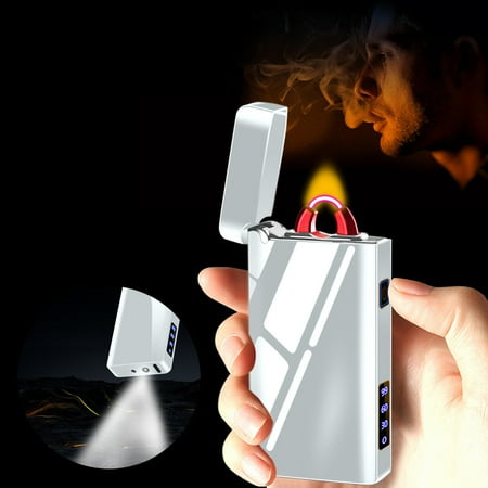 

kkbbma Clearance under $5 Encendedor LED Pantalla de batería LED de alta potencia con luz Carga USB Batería de larga duración Encendedor a prueba de viento