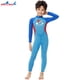 thumbnail image 5 of Eigraketly Traje de neopreno para niños, traje de baño de una pieza con dibujos animados, conjunto de esnórquel de manga larga, traje de baño de Deportes acuáticos azul M Eigraketly OD003312-02, 5 of 6