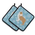 thumbnail image 1 of Caroline's Treasures Winter Snowflake Red Border Collie Par de soportes para macetas BB3522PTHD, 7.5HX7.5W, Multicolor Caroline's Treasures BB3522PTHD, 1 of 1