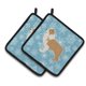 thumbnail image 1 of Caroline's Treasures Winter Snowflake Red Border Collie Par de soportes para macetas BB3522PTHD, 7.5HX7.5W, Multicolor Caroline's Treasures BB3522PTHD, 1 of 1