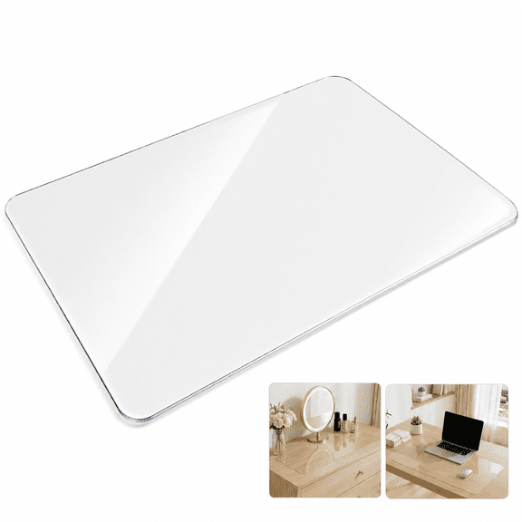 Artrylin Clear Desk Mat 23.6" x 15.7", Transparent Desk Pad Protector, Waterproof & Scratch-Resistant Office Desk Cover, Non-Slip Table Mat for Home Office, Laptop Workspace, Easy Clean & Durable