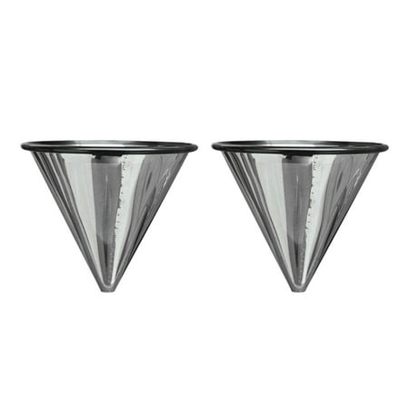 

2X Permanent Coffee Filter Coffee Filter Permanent Filter Gold Filter Metal Strainer Stainless Steel