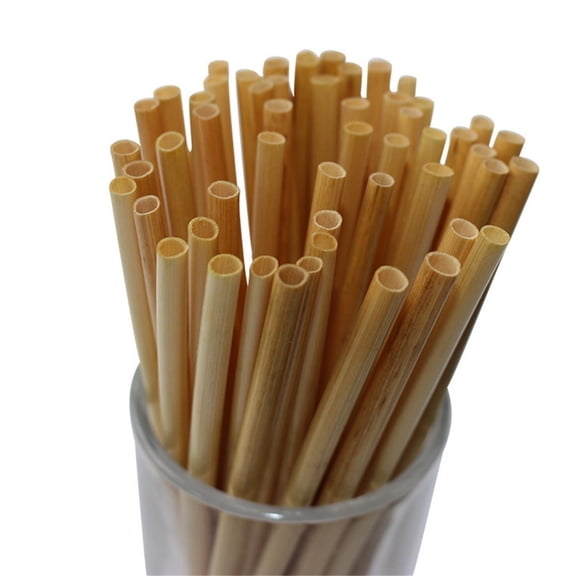 Disposable Straws, 100 Pcs Drink Straws Biodegradable Wheat Straw Straws Topboutique Straw Straws Plastic-Free Straws for Hot Cold Drinks Cocktail Smoothie Straws