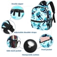 thumbnail image 3 of Ice Hockey Cute Bag Diaper Backpack Baby Cushion Backpack Backpack for School Teens with Adjustable Strap and Large Capacity, Printed Design, 3 of 6