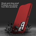 thumbnail image 4 of GHSDFBB for Galaxy S21 5G Case Shockproof Dust/Drop Proof 3-Layer Full Body Protection [Without Screen Protector] Rugged Heavy Duty Durable Cover Case for Samsung Galaxy S21 5G 6.2 2021, Red/Bla, 4 of 6