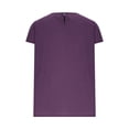 thumbnail image 5 of Gamivast Linen Summer Blouses for Women Solid Color Loose Fit Round Neck Sleeveless Tops Pleated Front Work Tops Linen Texture Casual Office Outfits, 5 of 8