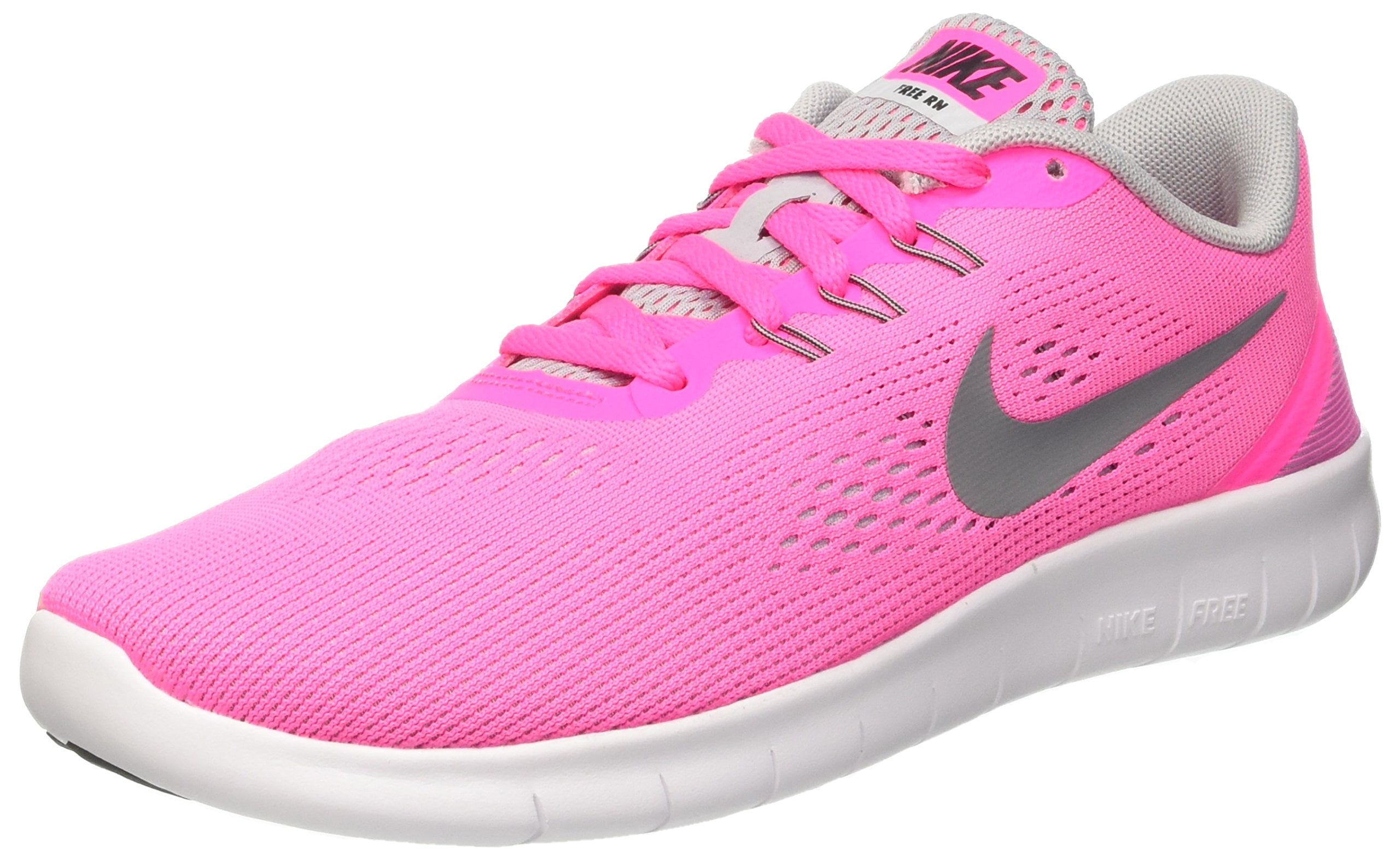 Nike NIKE Kids Free Rn GS Pink Girls Running Shoes Walmart 