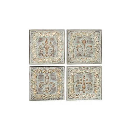 Benzara 52730 Metal Wall Decor 4 Assorted 16 In H 16 In W Wall