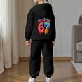 thumbnail image 4 of 67 Kids Outfit Long Sleeve Pullover Sweatshirt & Jogger Pants Set - Six Seven Boys Girls Clothing, 4 of 7