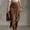 Dark Brown, variant on MORTTIC Women‘s Solid Color High Waist Irregular Suede Skirt with Fringe Tassel & Pleated Details – Western Style Dark Brown，S