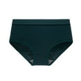 thumbnail image 3 of GEWSEY Women's Cotton Underwear Mid Waisted Ladies Panties Soft Full Coverage Briefs (Green, M), 3 of 7