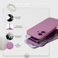 thumbnail image 5 of For Iphone 16 Case, Liquid Silicone Case With Camera Protection Soft Gel Rubber Cover With Microfiber Lining Shockproof Protective Phone Case For Iphone 16 6.1", Lilac Purple[L2154], 5 of 5