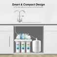thumbnail image 3 of SimPure Under Sink Water Filter System, 6-Stage 100 GPD Reverse Osmosis Filtration System Alkaline Water Purifier NSF Certified with Faucet & Tank, 3 of 9