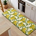 thumbnail image 5 of Yellow Lemon Fruit Clusters White Pattern Kitchen Rug Mat,Kitchen Runner Rugs Non Skid Washable,Decorative Kitchen Floor Mats for Kitchen,Sink,Laundry,17"x47.2", 5 of 7