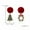 55-Christmas Tree, variant on Santa Claus Elk Earrings Stud Drop Dangle Women Xmas Party Jewelry Christmas -124-Christmas Tree