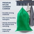 thumbnail image 4 of Maypes Heavy-Duty Mesh Laundry Bags with Carrying Strap, Clothes Hamper with Drawstring, Green, 29" X 40", 4 of 4