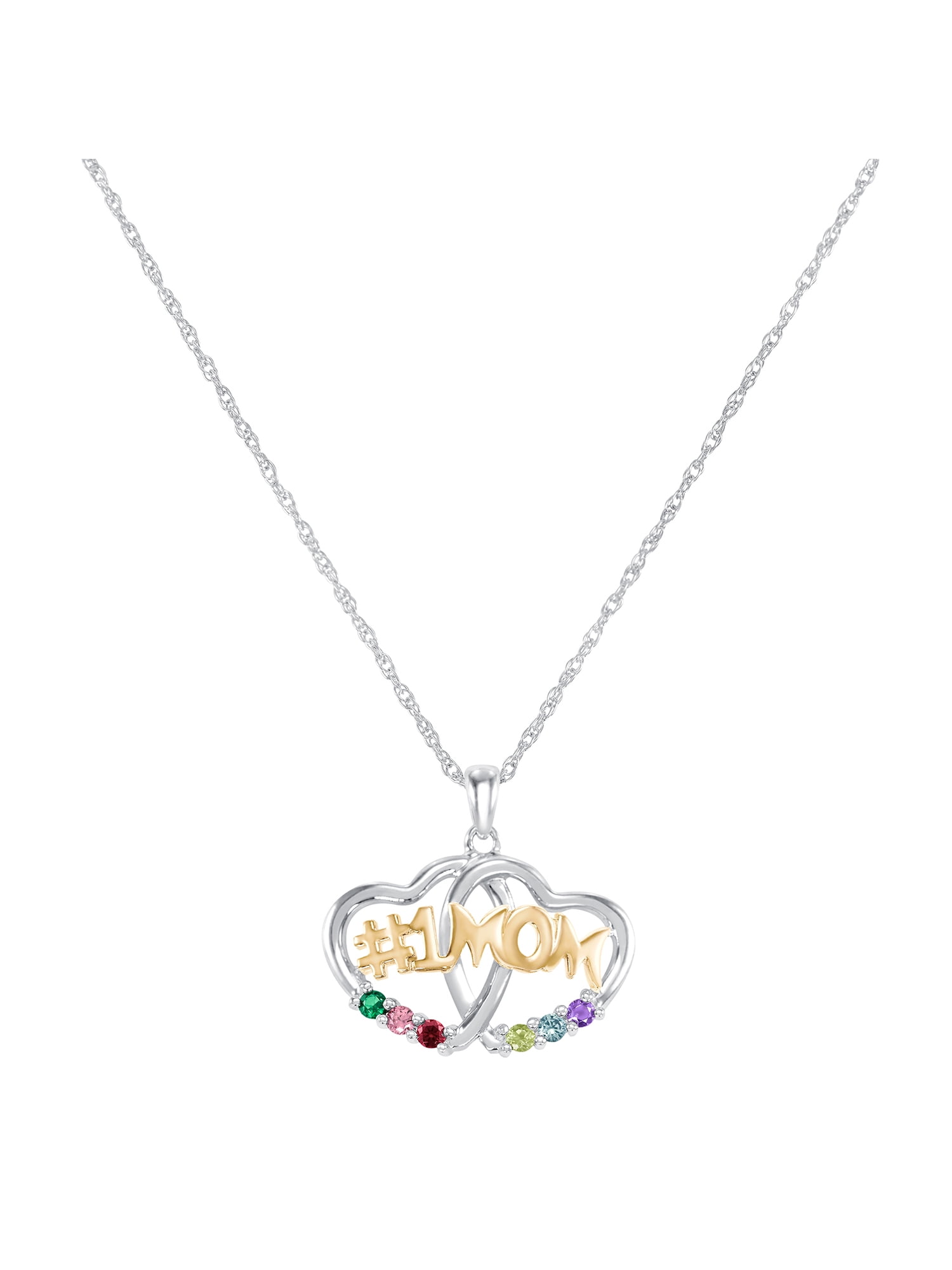 birthstone necklace for mom walmart