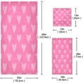 thumbnail image 5 of SKYSONIC 3 Pack Towel Valentine's Day Mother's Day Red Hearte Love Cotton Bath Towel Set (1 Bath Towel, 1 Hand Towel, 1 Washcloth) for Bathroom, Super Soft and Quick Dry Towels, 5 of 7