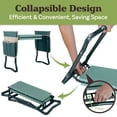 thumbnail image 5 of Pure Garden Foldable Garden Kneeler and Stool with Tool Pouches (Green), 5 of 10