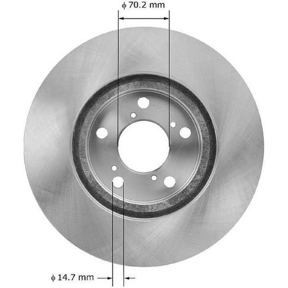Bendix Premium Drum And Rotor Disc Brake Rotor P/N:Prt6054 Fits select: 2009-2014 ACURA TL