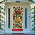 thumbnail image 4 of Aodebiao Rideau de Porte de Noël Décorations Imperméable Polyester Scène des Fêtes Toile de Fond Réutilisable Décoration Suspendue pour Porte pour Maison Vitrine Fête Festive Saisonnière Décoration Intérieure Extérieure, 4 of 5
