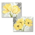 thumbnail image 2 of Gango Home Decor Beautiful Cosmos and Tulip Floral Wall Art; Two Yellow 20x16in Fine Art Paper Giclee Prints, 2 of 6